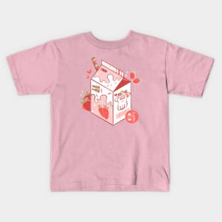 Strawberry Mooolk by Tobe Fonseca Kids T-Shirt